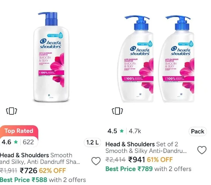 Pantene & Head&Shoulders 40% – With Free gift of pantene conditioner of order above 599