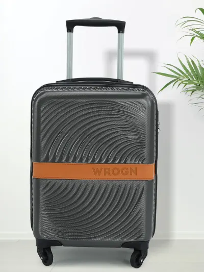 WROGN Textured Hard-Sided Cabin Trolley Bag at ₹1,149