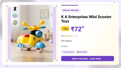 Mini Scooter Toys at ₹72