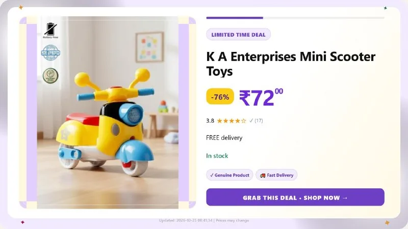 Mini Scooter Toys at ₹72