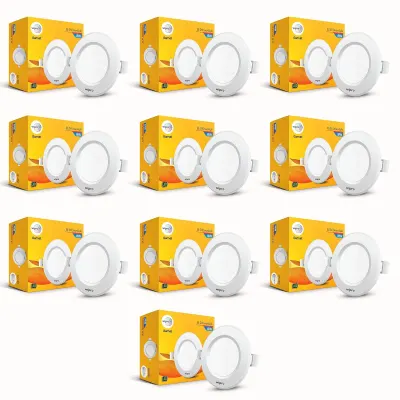 Wipro Garnet 8W Round Downlight Junction Box (Pack of 10) at ₹1,416