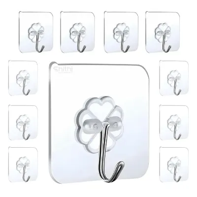 Self Adhesive Wall Hooks for Kitchen Stainless Steel | 10 PCS at ₹157