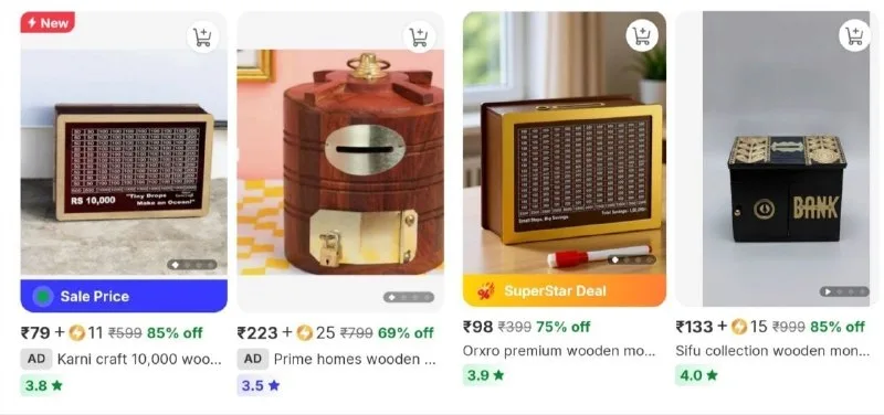 LOOT Beautiful Coin Bank at ₹79