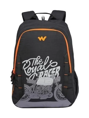 Wildcraft Motorcyle Stories 3 Compartment Laptop Backpack| 45 litre Capacity|Premium Fabric| Padded Strap| Orgainzer| Water resistant |Black at ₹407
