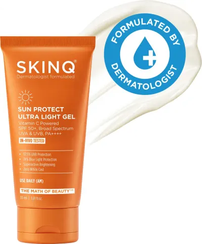 SKINQ Sunscreen SPF 50 PA++++ sunscreen, 30ml at ₹136