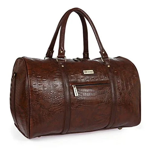 Fur Jaden Brown Textured Leatherette Stylish & Spacious at ₹659