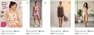 Minimum 80% Off - Women's Night Suits