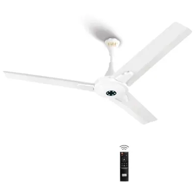 KUHL Prima A7 1200mm Decorative 65% Power Saving BLDC Ceiling Fan with Remote | 29W | BEE 5 Star Rated & ISI Marked | High Air Delivery with at ₹2,134