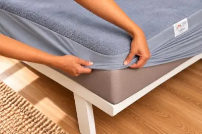 HOKIPO Waterproof Mattress Protector King Size 78 x 72 inches | Grey at ₹529