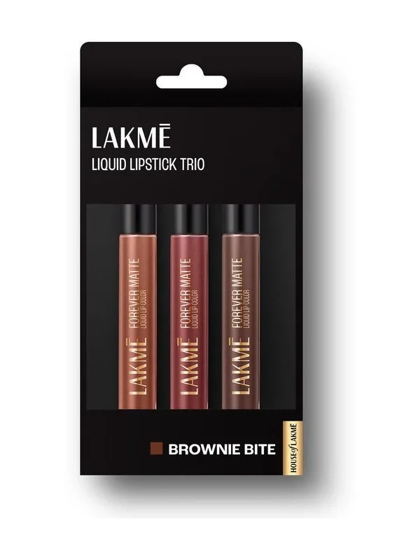 Lakmé Liquid Lipstick Trio- Brownie Bite at ₹279