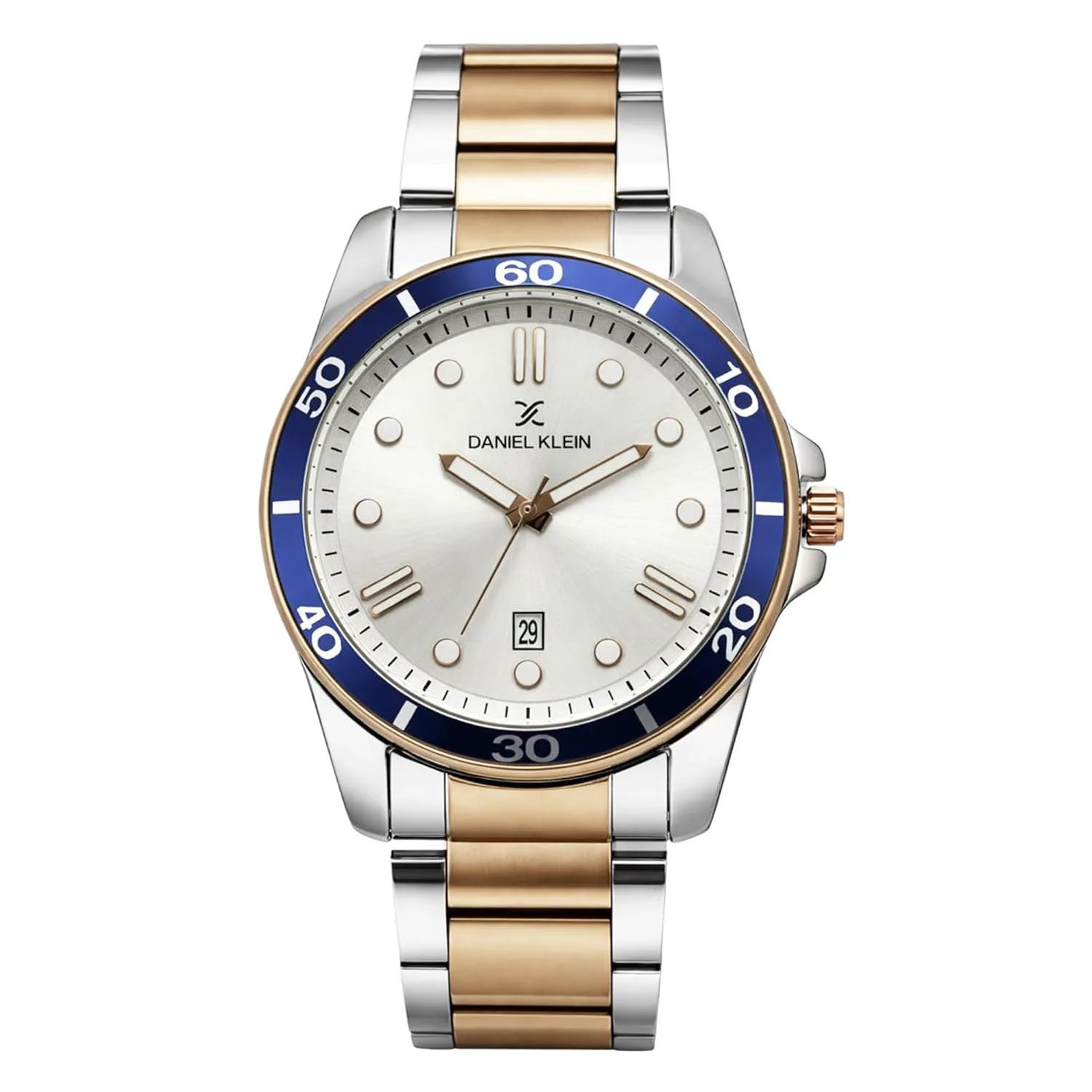 Daniel Klein Round Dial Rose Gold Metal Strap Watch at ₹2,809