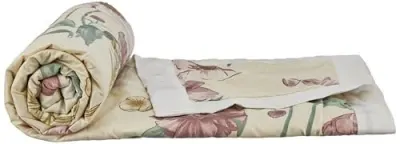 Amazon Brand - Solimo Double Microfiber Quilt|100% Microfiber Exterior|120 GSM|for Mild Winters and Ac at ₹384