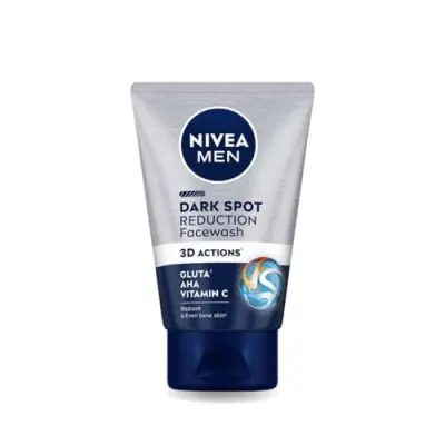 NIVEA MEN Dark Spot Reduction Face Wash | Gluta, AHA, Vitamin C | Helps Reduce the Appearance of Tan | Dark Spot Reduction for Radiant and E at ₹118