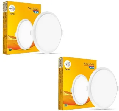Wipro Garnet 10W Round LED Wave Infinity Panel Warm White at ₹179