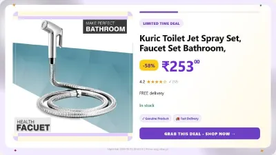 Toilet Jet Spray Set at ₹253