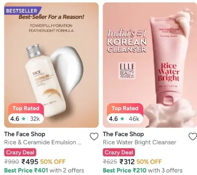 Last Chance to Stock Up on Your K Beauty Favourites – The Face Shop: Flat 50% Off