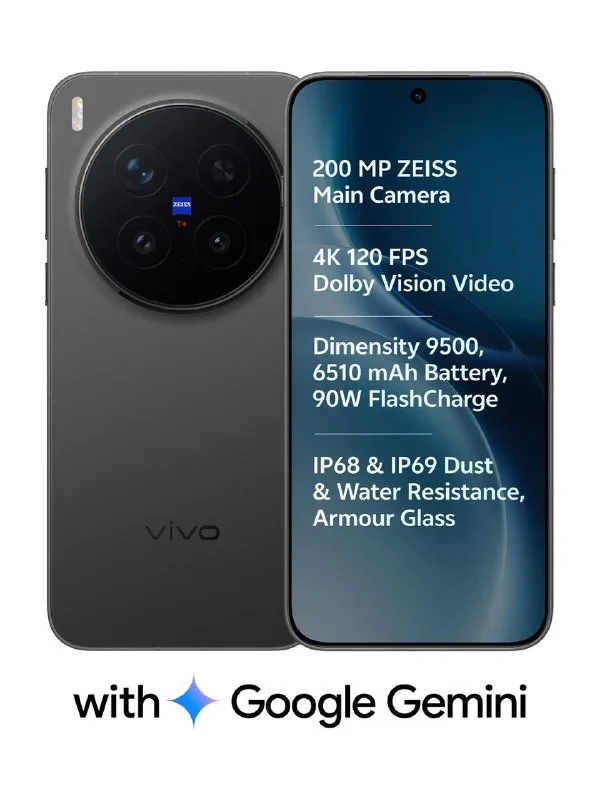 vivo X300 Pro (Elite Black, 512 GB) (16 GB RAM) at ₹1,05,599