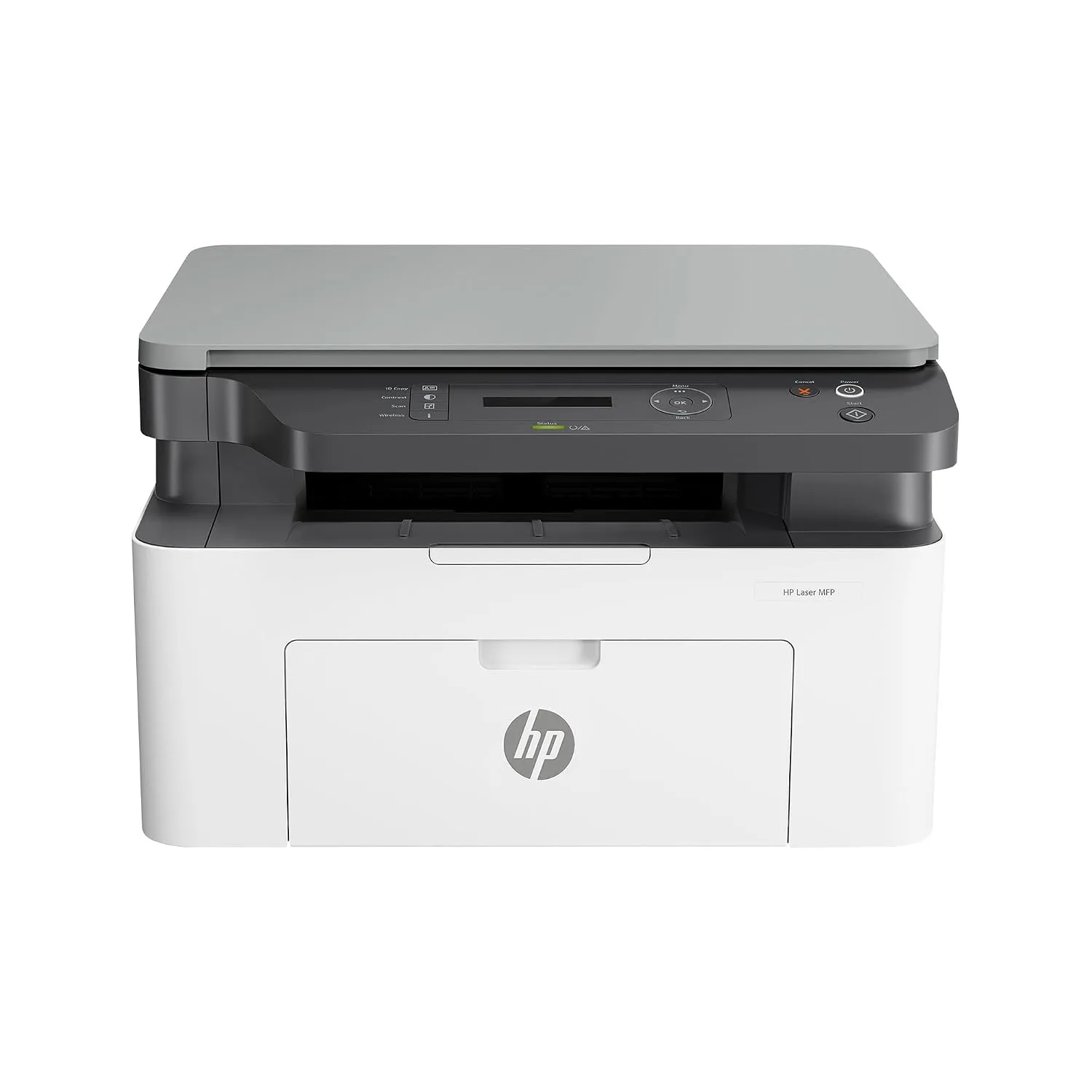 HP Laser MFP 1188a – Print, Copy, Scan, 21 ppm, 150/100 sheet trays, 10,000‑page duty cycle, 1‑year warranty at ₹15,999