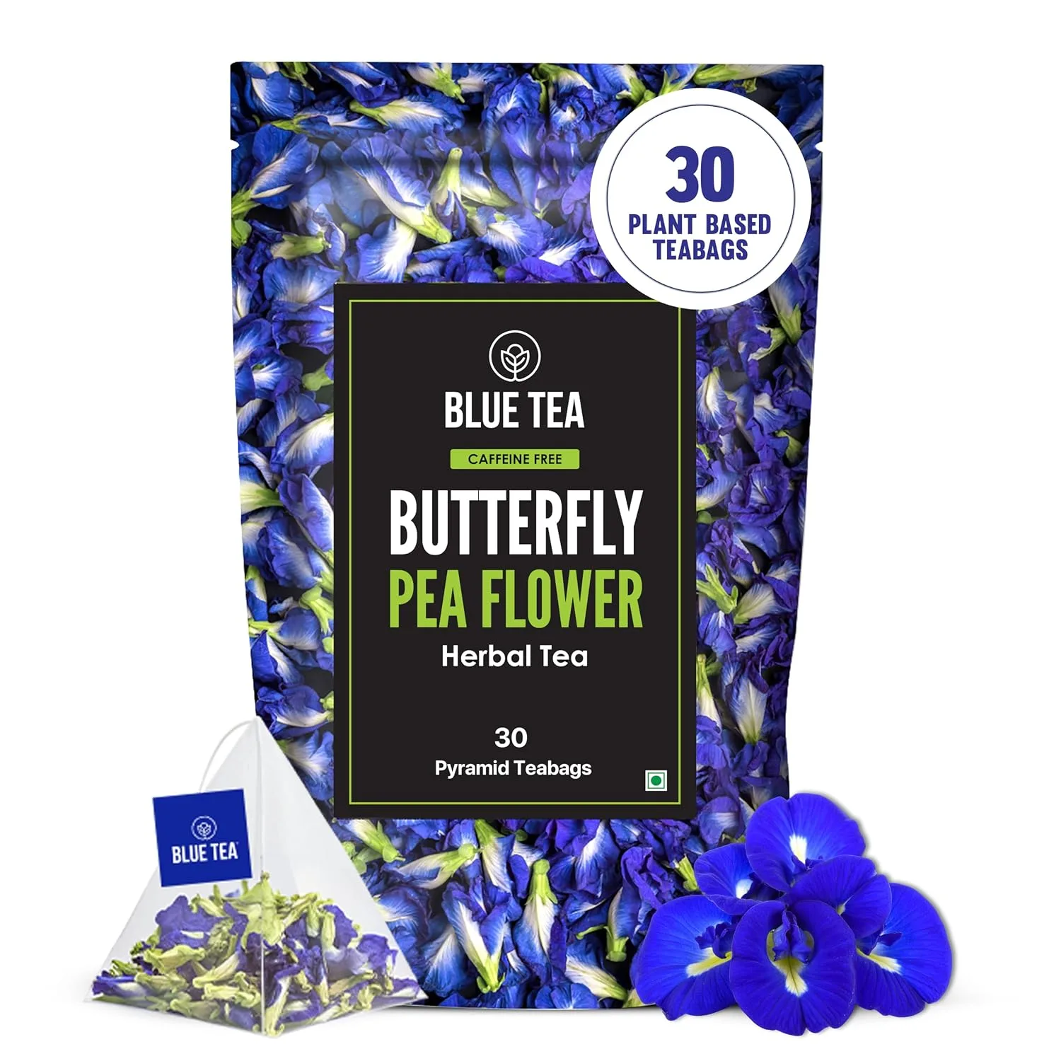 BLUE TEA - Butterfly Pea Flower Tea - 30 SUPER ANTIOXIDANT at ₹364
