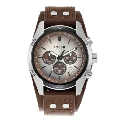 Fossil Cuff Chronograph White Dial Men's Watch-CH2565 at ₹6,173