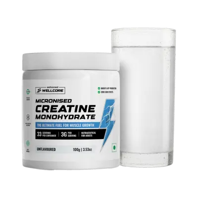 Loot: Wellcore Micronised Monohydrate Creatine 100g (Unflavored) at ₹454