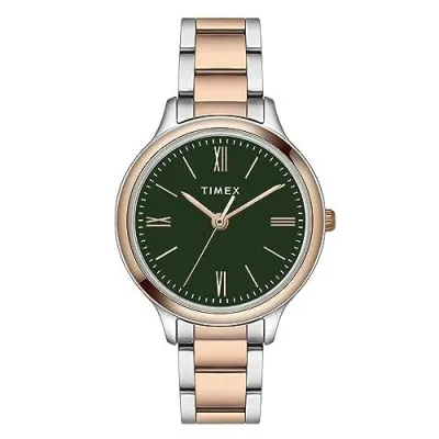 TIMEX Analog Watch for Women with Green Round Dial & Two Tone at ₹1,947