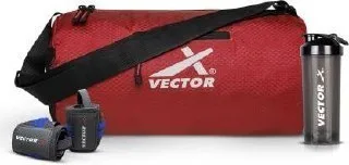 Vector X Attacker Unisex All-in-One Multipurpose Gym Sports Duffel Bag with Adjustable Shoulder Strap|Gym Kit for Men & Women|Exercise and F at ₹472