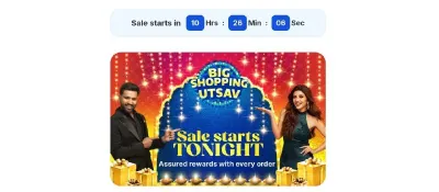 Flipkart Big Shopping Utsav Sale Live Tonight 12am