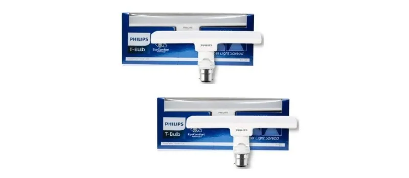 Philips Stellar Bright 10W B22 LED T-Bulb Combo at ₹349