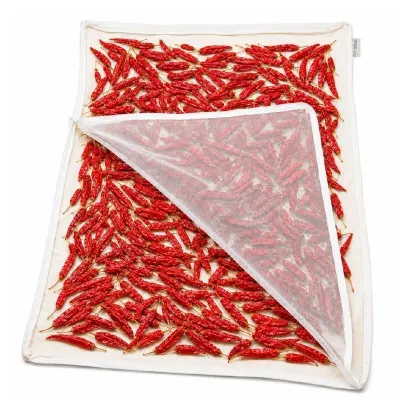 ZEN HOME Cotton Sun Drying Cloth with Net,Large Size,75x100cm,Pack of 1 at ₹139