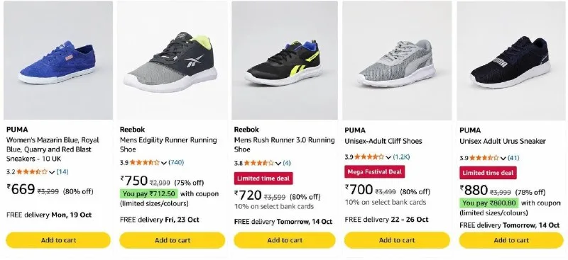 LOOT : Upto 85% Off On Branded Shoes