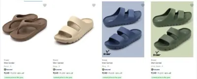 Upto 80% Off - Svaar Mens Sandals & Floaters