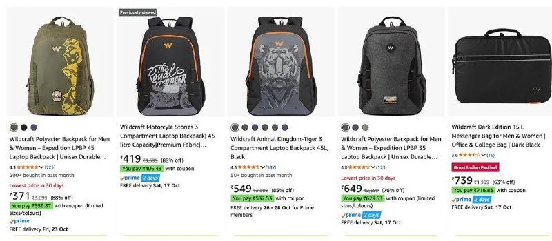 Wildcraft Bags