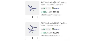 Fast, Before Price Change at ₹1,849