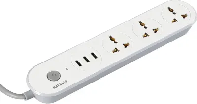 HAVELLS USB Star 5 Socket Extension Boards at ₹299