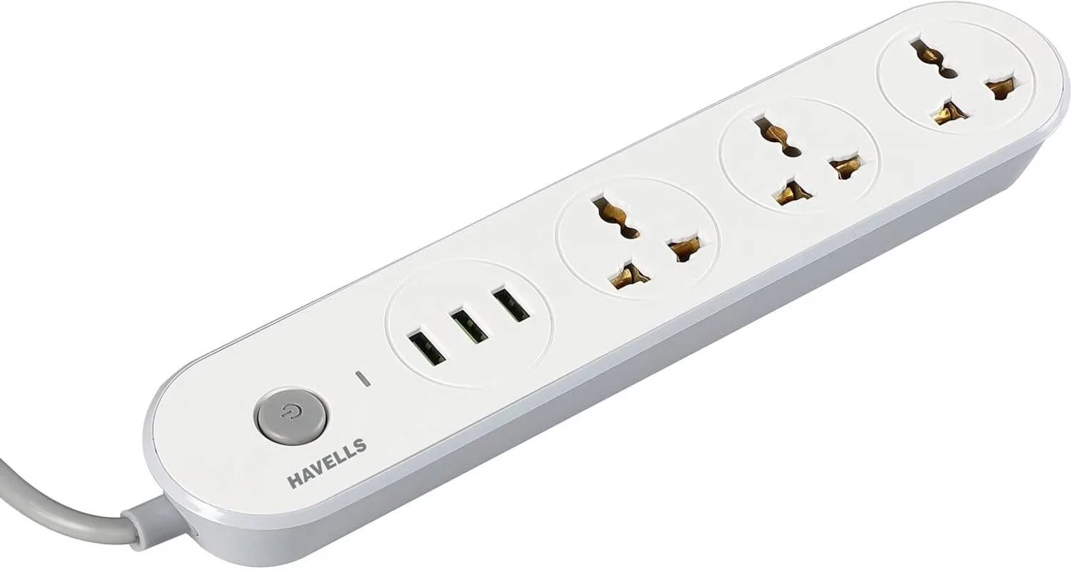 HAVELLS USB Star 5 Socket Extension Boards at ₹299