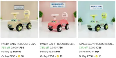 Panda Baby Products Push Rideons from ₹786