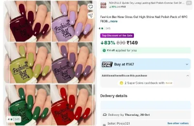 Pack of 6 Nail Polish at ₹149