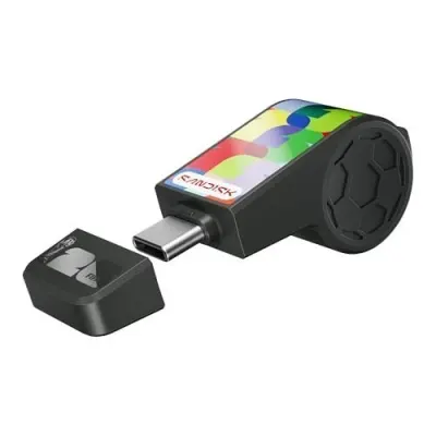 SANDISK USB Type-C Flash Drive 128GB, FIFA World Cup 2026 Edition, Up to 300MB/s, Collectible Whistle Design Pendrive for Smartphone & Lapto at ₹2,099