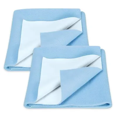 Glun® Quick Dry Absorbent Baby Bed Sheet (Pack Of 2) at ₹71