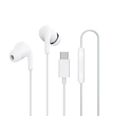XIAOMI Type-C in-Ear Earphones with 12.4mm Drivers, HD Microphone, and IP54 Dust & Water Resistance,(White) at ₹499