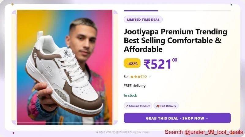 jootiyapa Gen Z Shoes at ₹521
