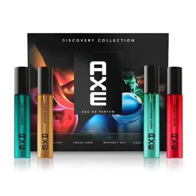 Axe Perfume Gift Set for Men | 4 Premium Fragrances | 12Hr Long Lasting | EDP Mini Set 4x15ml | Fragrance Gifting at ₹299