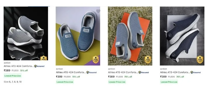 Action Men’s Sports Shoesfrom at ₹389