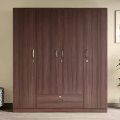 Interio by Godrej EWA 4-Door Wooden Wardrobe at ₹20,566