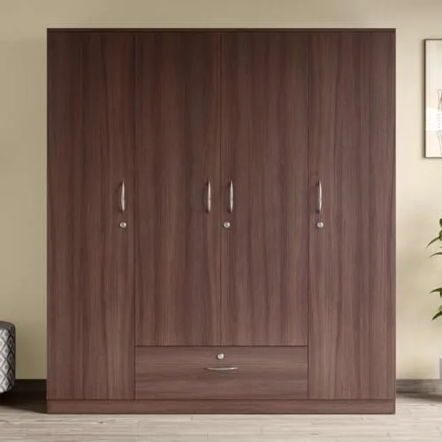 Interio by Godrej EWA 4-Door Wooden Wardrobe at ₹20,566