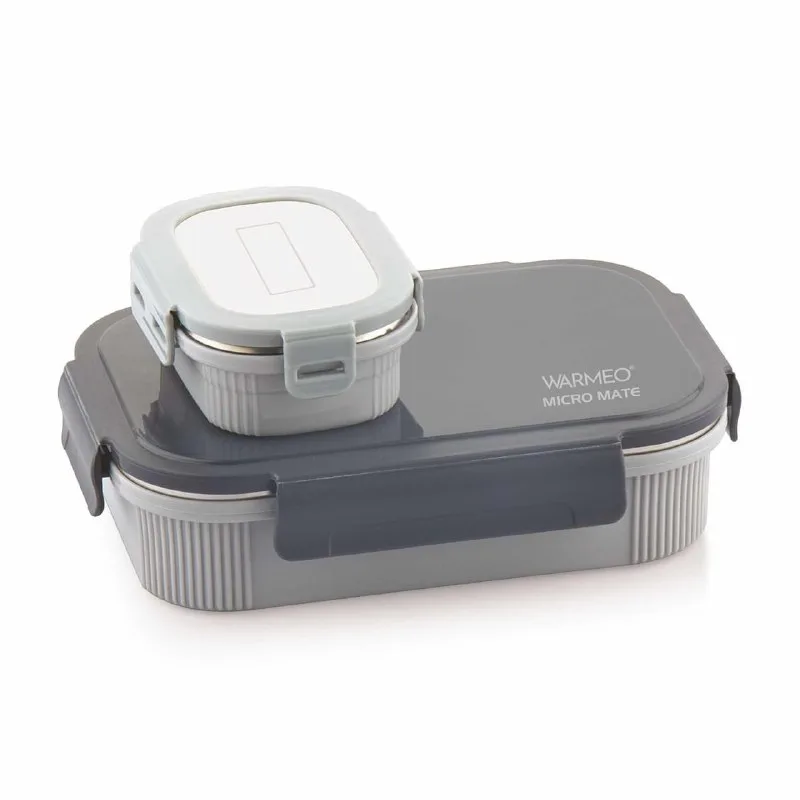 WARMEO MICROMATE Microwave-Safe Stainless Steel Lunch Box at ₹449