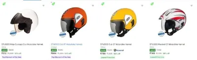 Upto 58% Off - Studds Biker Helmets