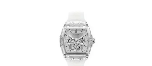 GUESS Tonneau 42mm Silver Dial Analog Men Watch - GW0203G1 at ₹6,614