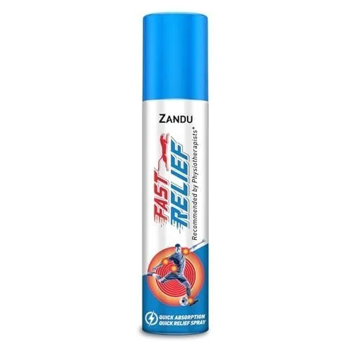 Zandu Fast Relief Spray- 100ml | Quick Relief from Sports & Gym Injuries | Suitable for Backpain and Muscular sprains | Starts Acting in sec at ₹165